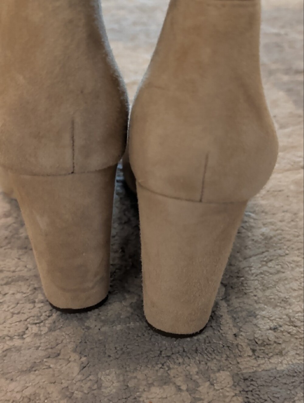 Women's Tall Suede Block Heel Boots - Tan - Picture 5 of 11